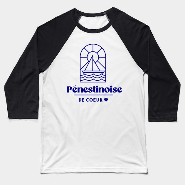 Pénestinoise at heart - Brittany Morbihan 56 BZH Mer Pénestin Baseball T-Shirt by Tanguy44